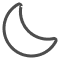 Moon Icon to set to night mode